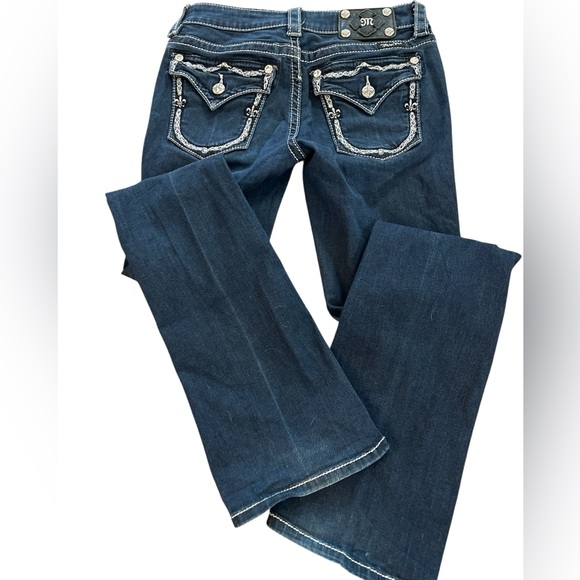 Miss Me Dark Blue Jeans - Picture 2 of 8